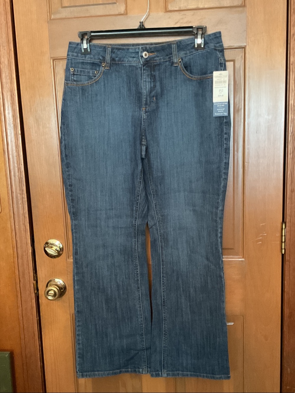 Coldwater Creek Natural Waist Logo Jeans